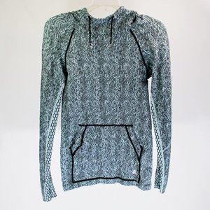 Soba Sport | Black & Turqouise Athletic Hoodie